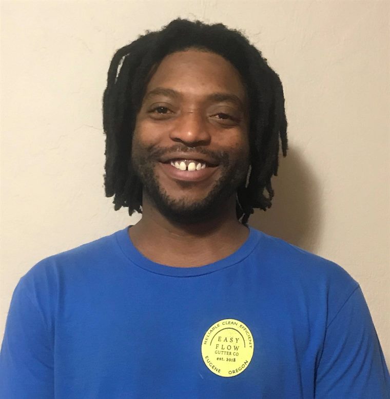 Jonathan Johnson, owner of Easy Flow Gutter Co. in Eugene, Oregon